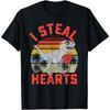 Boys Valentines Day Boy Dinosaur T Rex Lover I Steal Hearts Cotton Men T Shirt