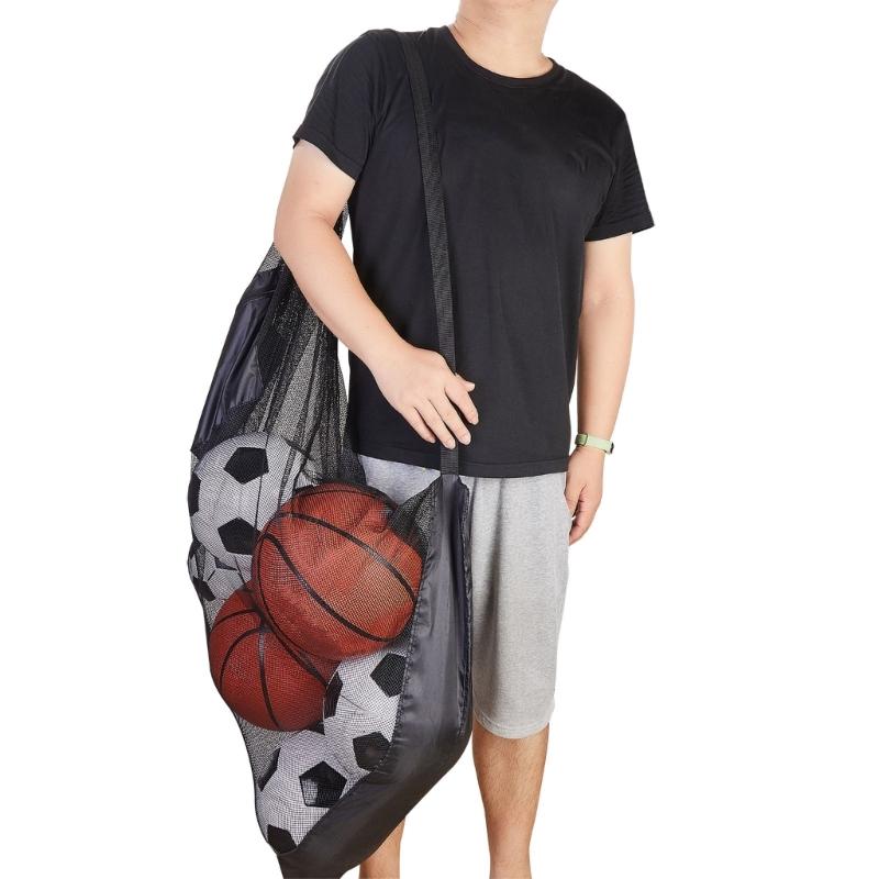 Basketball Mesh Net Bag Football Mesh Bag Mesh Sports Ball Bags Sport Ball Carry Bag Team Balls Net Bag Nylon Net Bags
