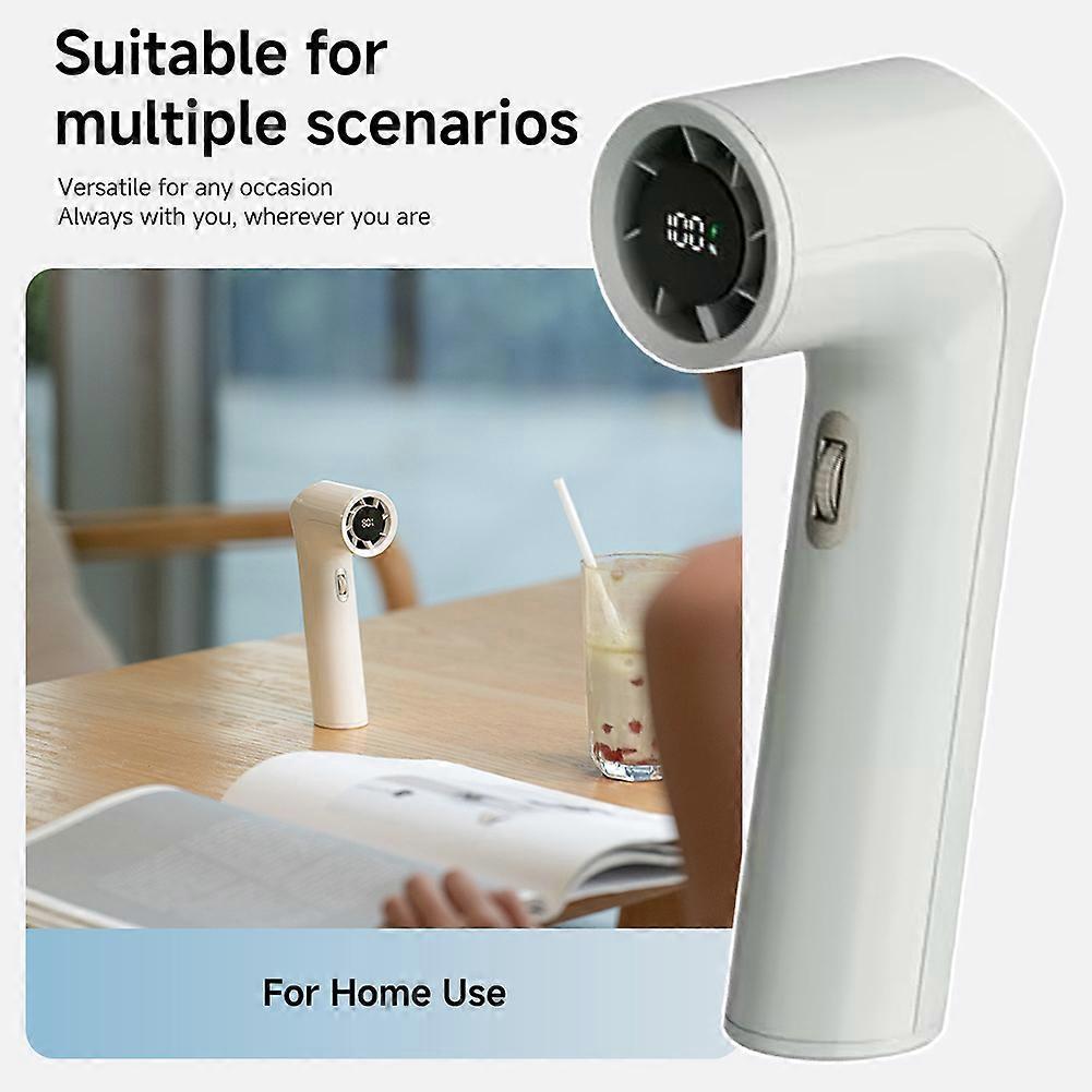 Portable Handheld Fan, 3000mAh Rechargeable Mini Pocket Fan with 100 Speed Levels & Digital Display, High-Speed Personal Cooling Fan