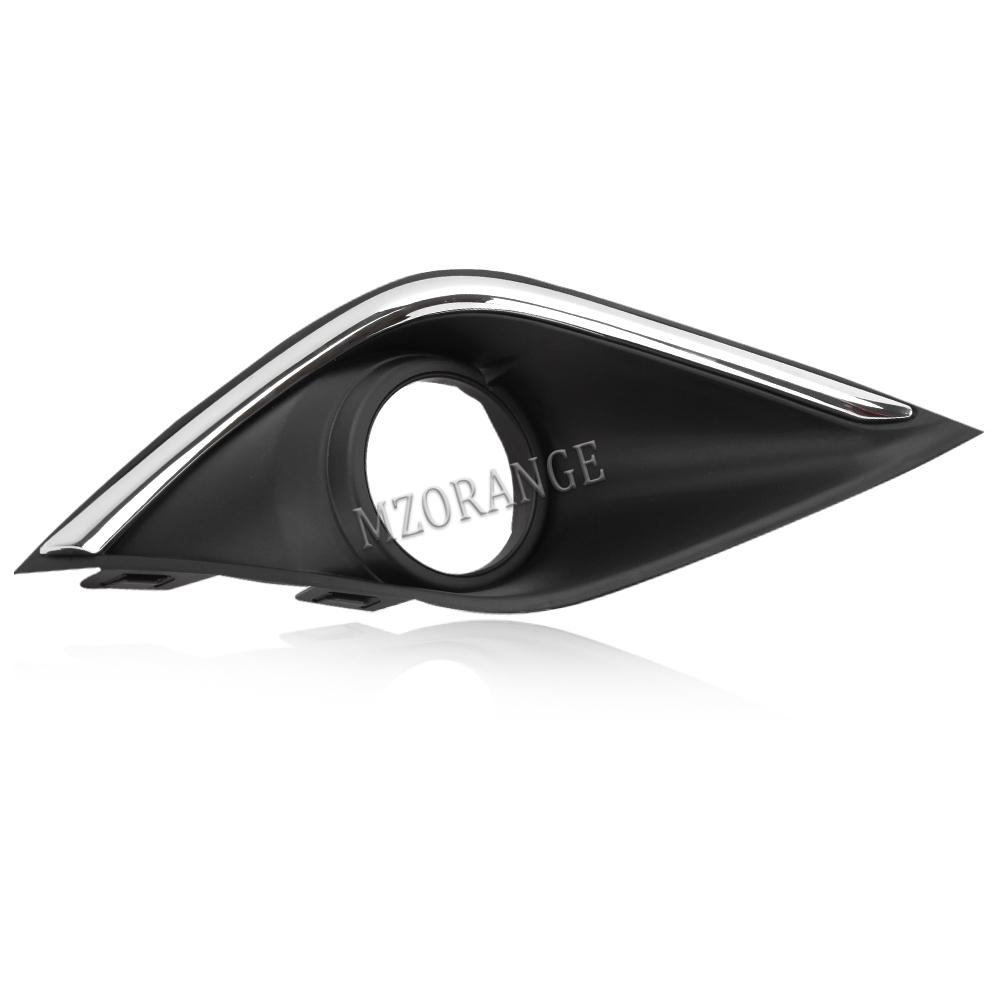 Chrome Fog Light Covers for Mitsubishi Outlander 2016-2018  Fog Lights Bezel Fog Lamp Hood Frame Black Grill car