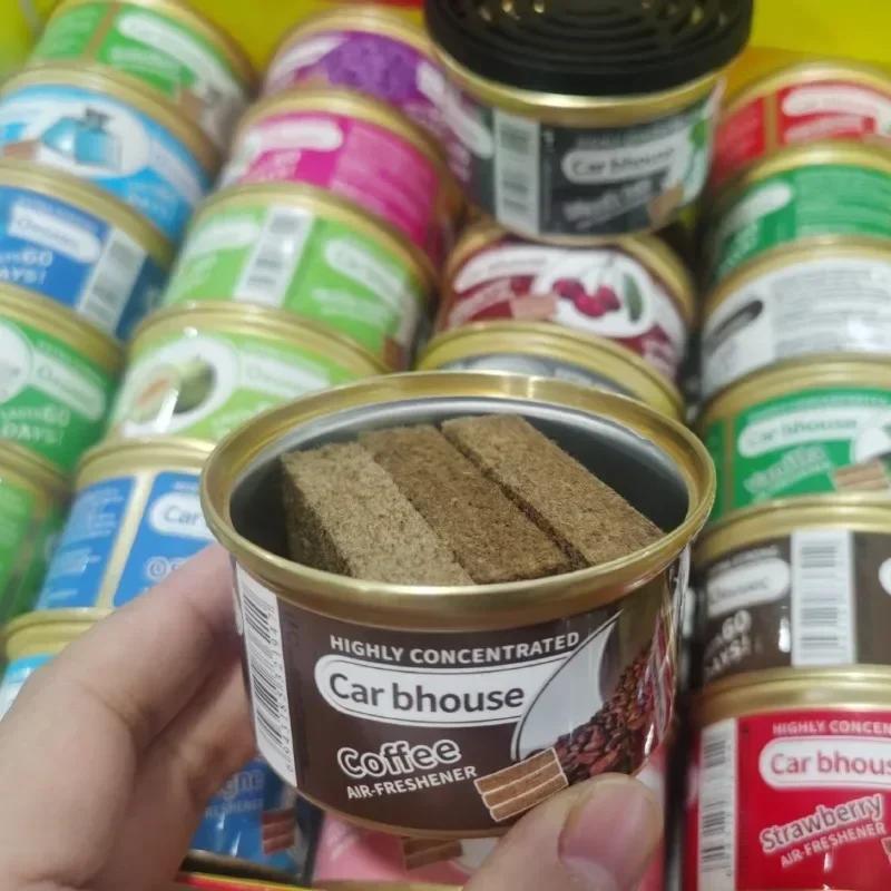 Auto Supplies Canned Wood Blocks Coffee Flavor Car Aromatherapy New Car Deodorant Fiber Air Freshener Foreign Trade Explosion
