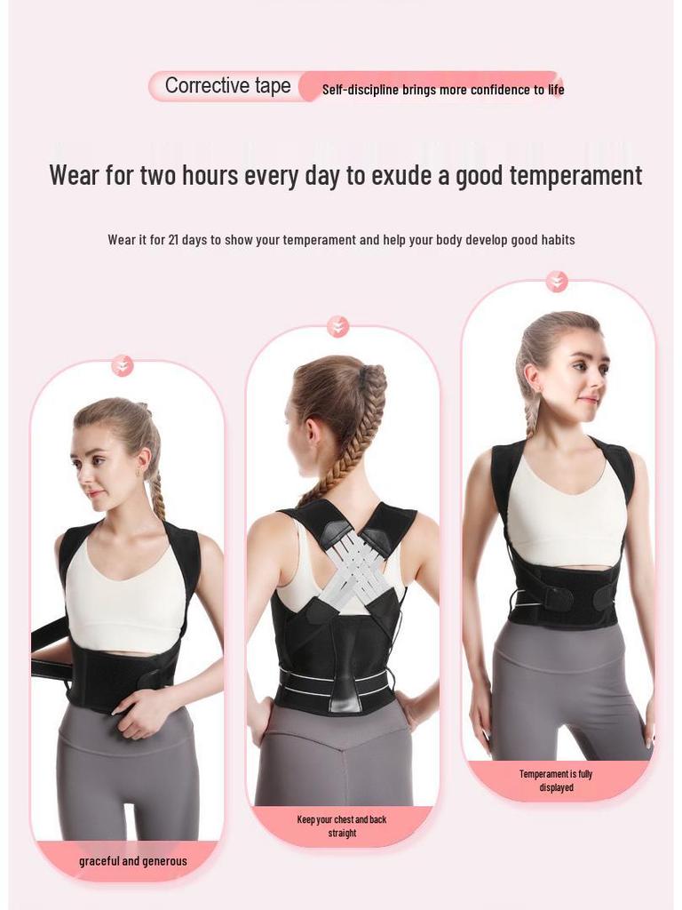 Verstellbarer unsichtbarer Haltungskorrektor für Erwachsene – Verhindert Buckel und unterstützt einen geraden Rücken