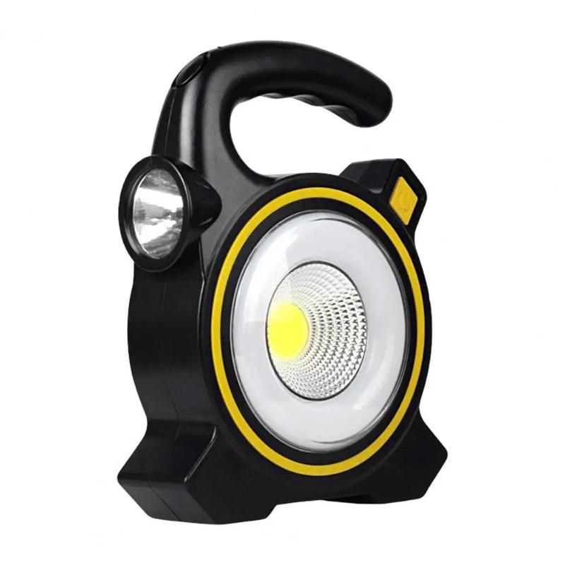 500LM LED Taschenlampe Praktisches Solarpanel-Design Wasserdicht Wasserabweisend Taschenlampe COB LED Arbeitsleuchte Campingzubehör