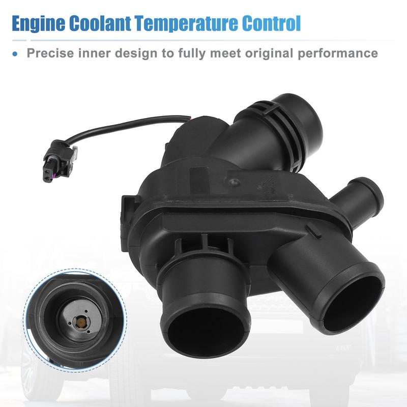 X Autohaux No.LR117568/AJ813986 Thermostat Housing Assy w/ Sensor for Land Rover 3.0L V6