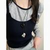 Personality Retro Design Irregularity Heart Pendant Necklace for Women Cute Cool Adjustable Leather Rope Korea Jewelry Y2K Gift
