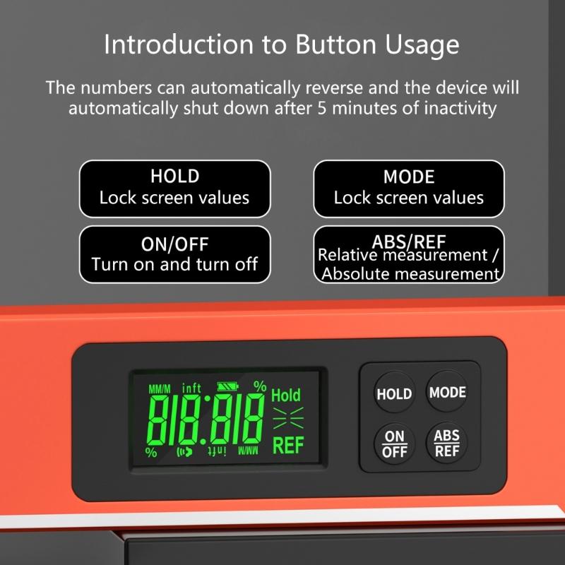 Precisions Digital Level Ruler,Magnetic Level Ruler,Aluminum Spirit Bubble Level Gauges Level Protractor