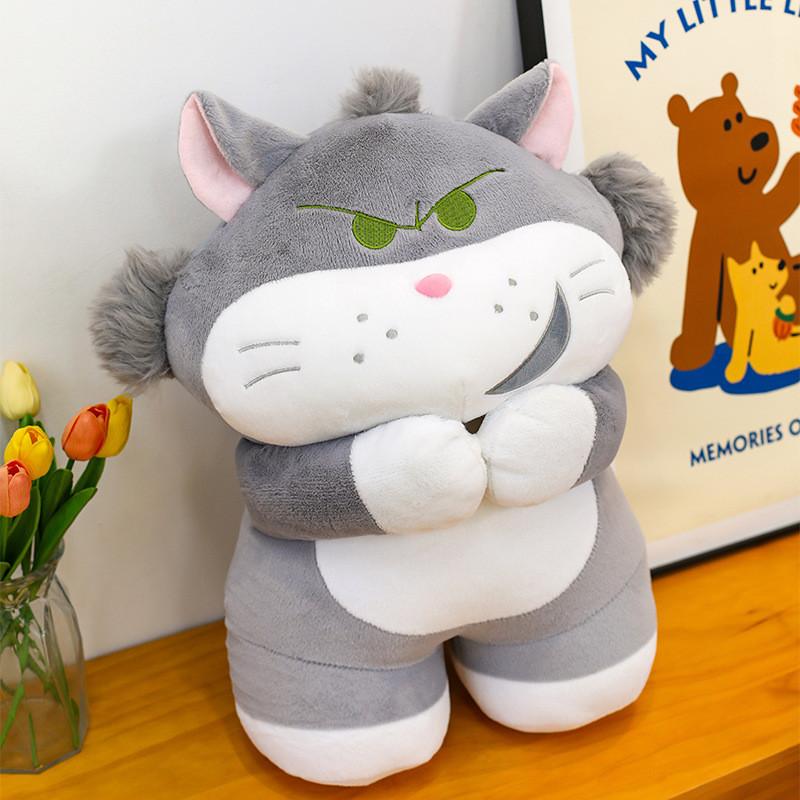 Cute Lucifer Cat Plush Dolls With Pp Cotton Fill For Home Decor And Playtime