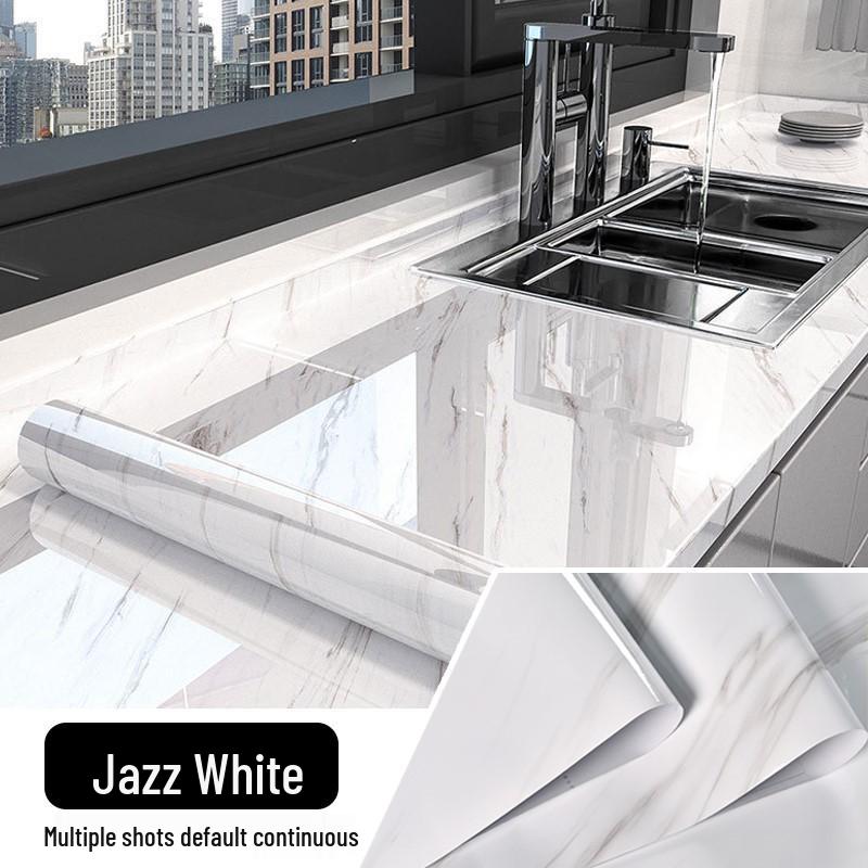 

Waterproof Self-Adhesive Kitchen Wall Stickers - Oil & Heat Resistant Marble Design for Stoves and Countertops 60cm x 1m (up to 300m continuous)