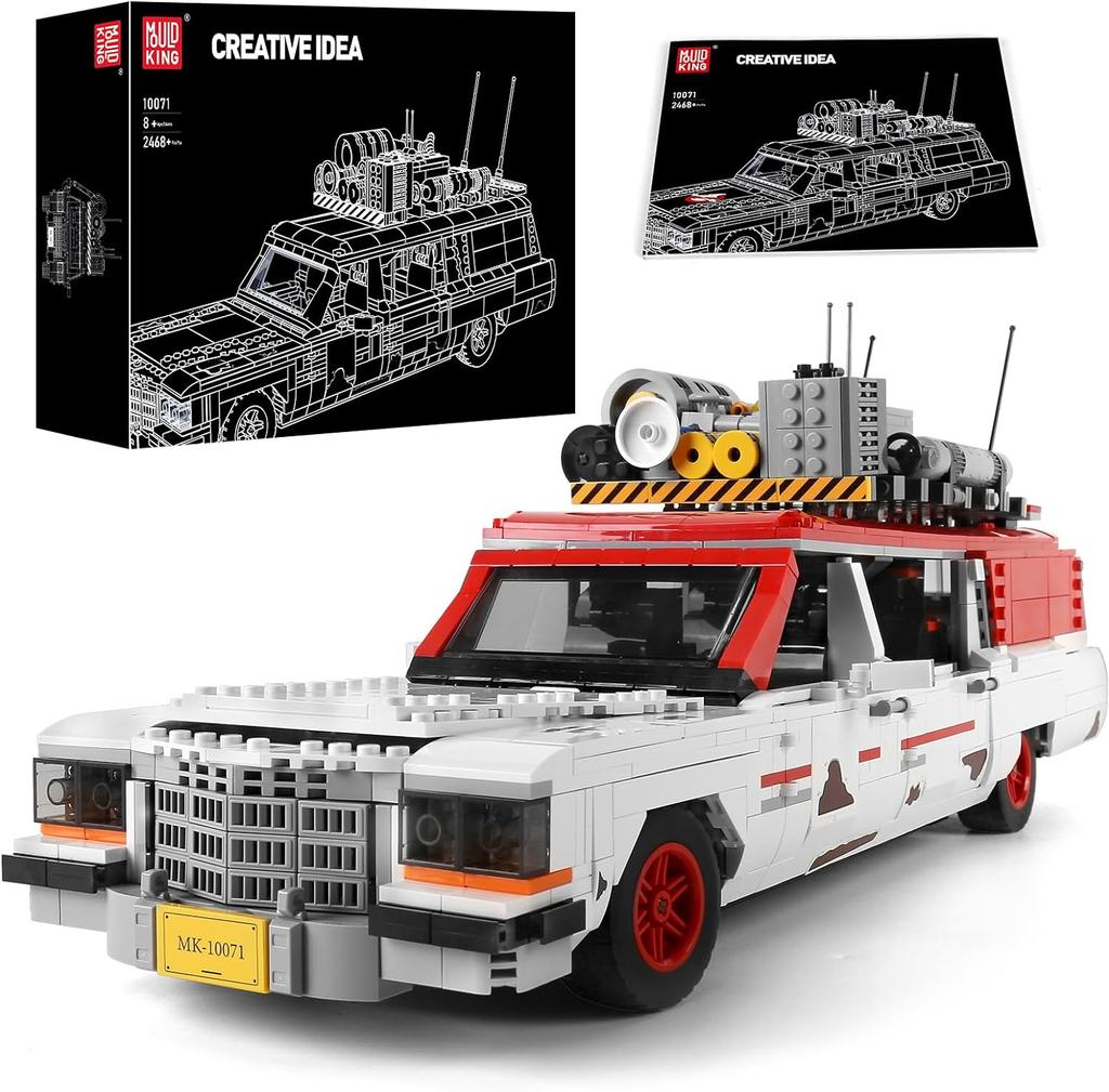 MOULD KING 10071 Technical Car Building Block The Ecto Ghost Bus Model Assembly Car Model Bricks Kids Christmas Gift