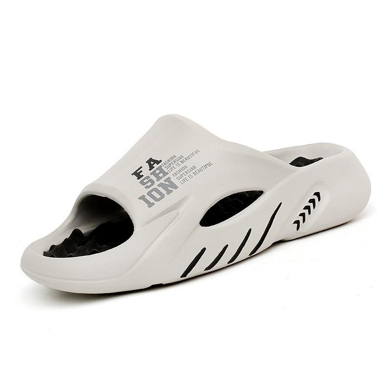 Heren Zachte Zool Massage Pantoffels: Zomer Anti-slip Binnen/Strand Sandalen