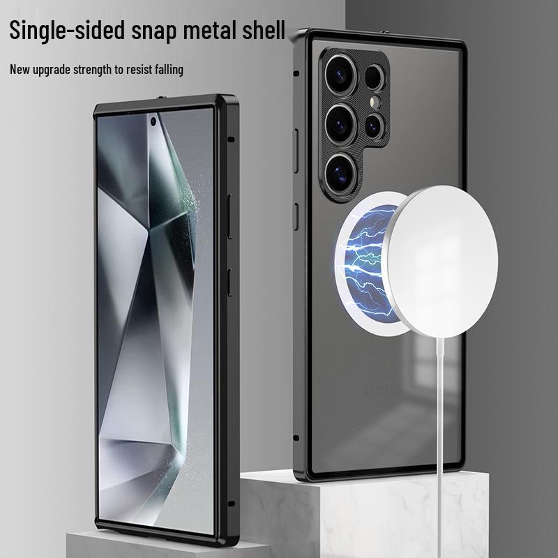 Samsung S26 Ultra Snap-On Phone Case with Metal Lens Protection for S25 Ultra & S24+