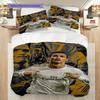 Biancheria da letto Legacy di Ronaldo (1 * copripiumino + 2 * federa, senza nucleo) Set biancheria da letto piatto 2D Copripiumino e federa Morbido e confortevole