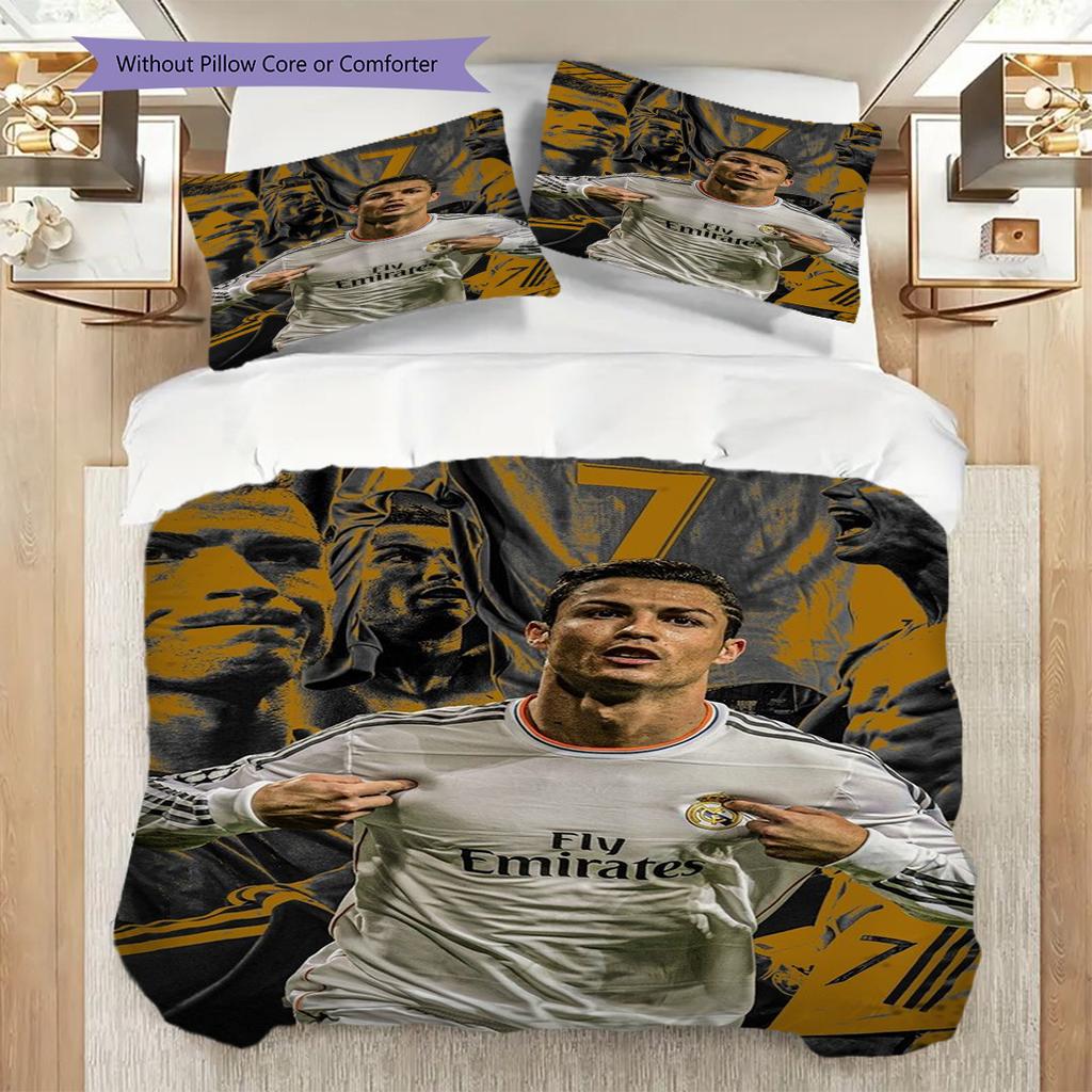 Biancheria da letto Legacy di Ronaldo (1 * copripiumino + 2 * federa, senza nucleo) Set biancheria da letto piatto 2D Copripiumino e federa Morbido e confortevole