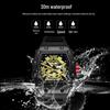 Samurai Luminous Waterproof Sports Watch - Men's Barrel Shape with Calendar