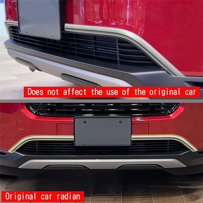 M63K-Car Front Bumper Trim Lower Middle Net Grille Trim Strip For Honda WRV DG5 Series 2024 Japanese Version RHD