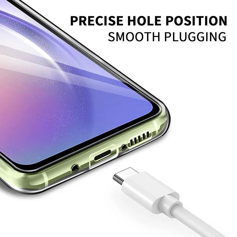 Ultra Thin Silicone Clear Case For Samsung Galaxy A55 A54 A35 A34 A14 A15 A25 A24 A05s A04s A05 A05 Transparent Soft Back Cover