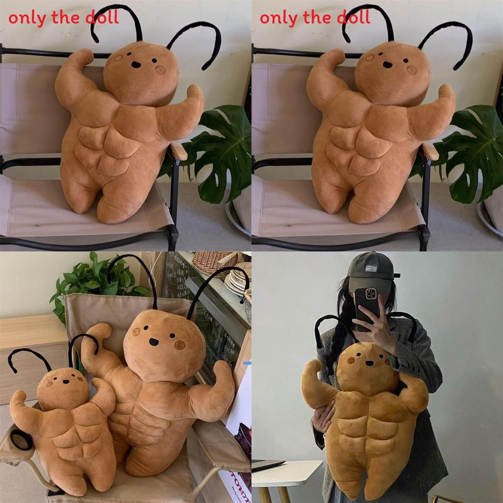 Niedliches Niedliches Großes Kakerlaken-Plüschtier mit Muskulösem Design für Kinder und Sammler