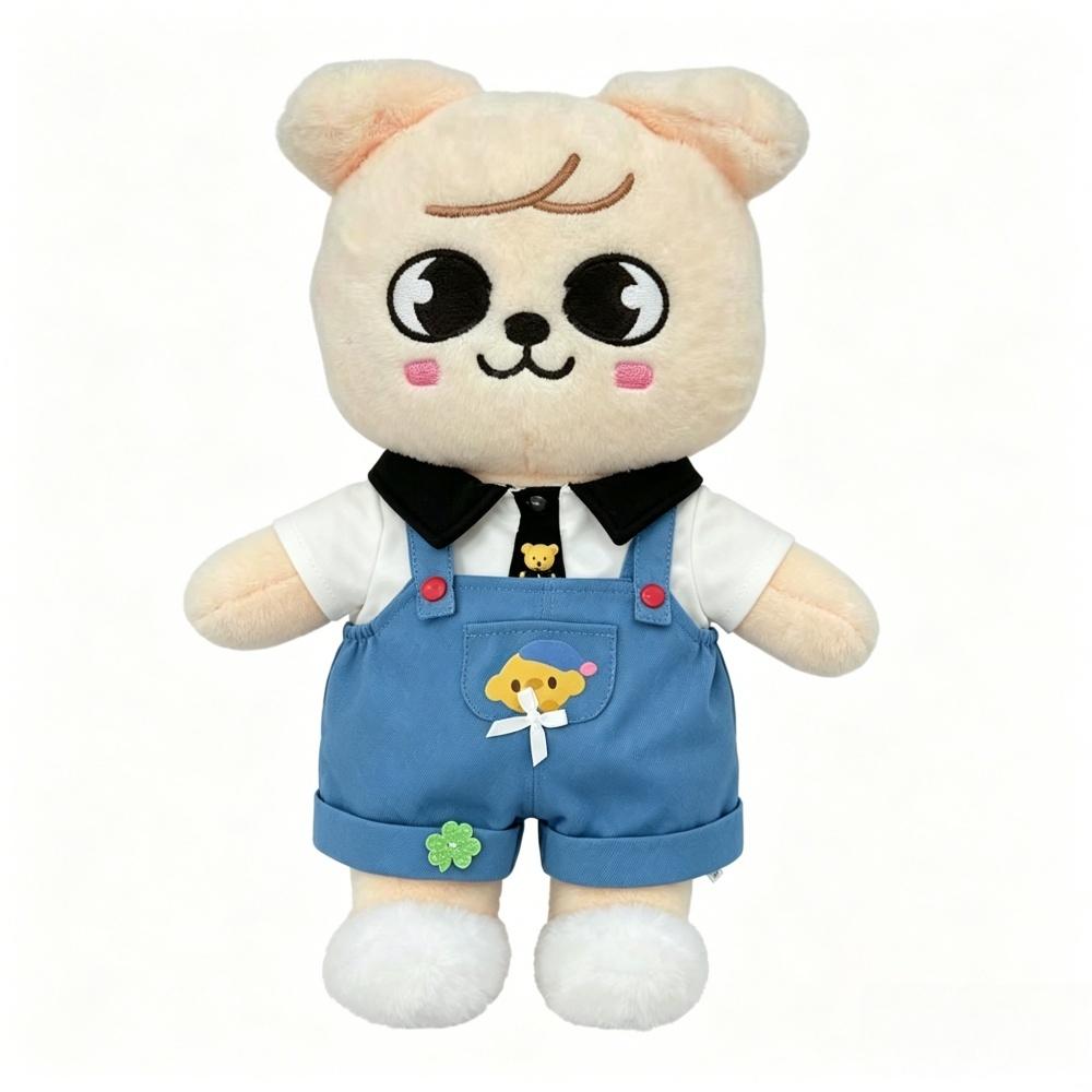 50CM Stray Kids Teddy Plush Hug Pillow Doll Fans Gift Plush Toy Seoul FM Week Cloak Doll Magic School Kid Birthday Gift