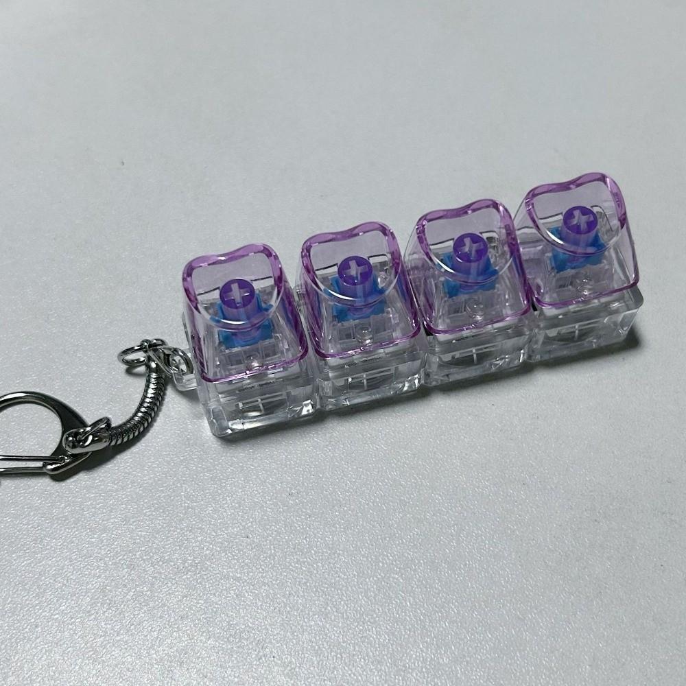 

Relief Stress Keycap Pinch Toy 4Keys Fidget Keychain New Button Keycap 07