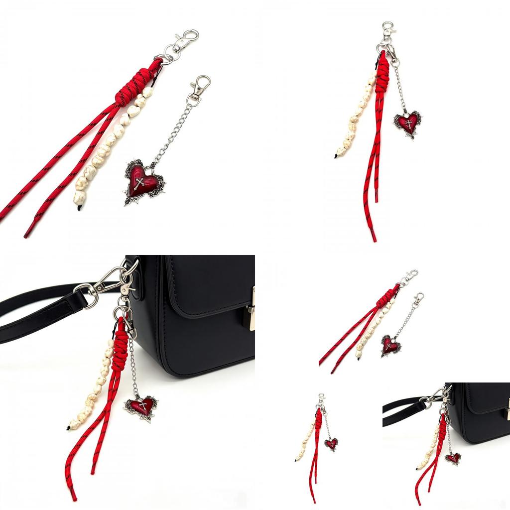 Streetwear Metal Keychain For Women And Men With Heart Design For Spring