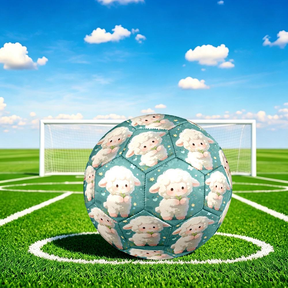 1pc Lamb Garden Size 5 Soccer Ball Professional Match Training Football Indoor &Outdoor Sports Ball Lightweight Durable C65189