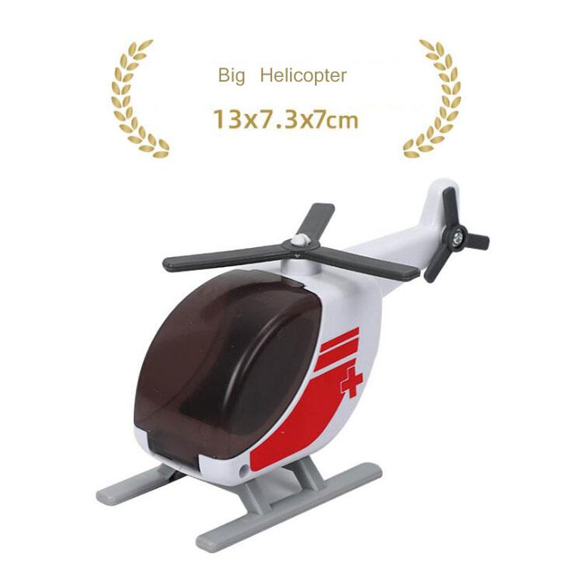 Wood Magnetic Train Plane Wooden Track Railway Helicopter Car Truck Accessories Toy For Kids Fit Wood Biro Tracks