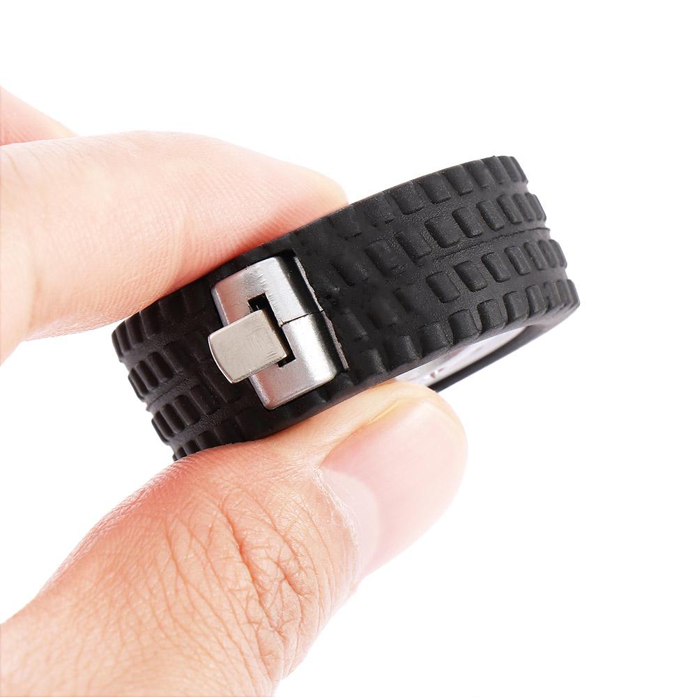 1M Tyre Shaped Plastic Keyring Measurement Tape Measures Soft Ruler Measuring Tools