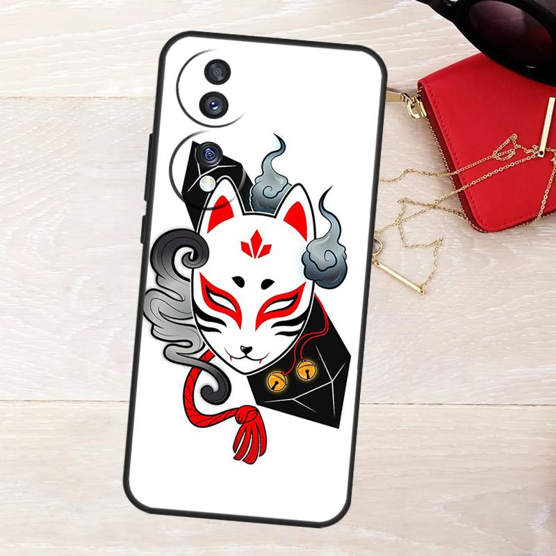 Japanese Style Fox Case For Honor Magic 8 7 5 6 Pro X9a X9b X9c X9d X8c X8b Win RT 50 70 90 200 400 Lite Cover