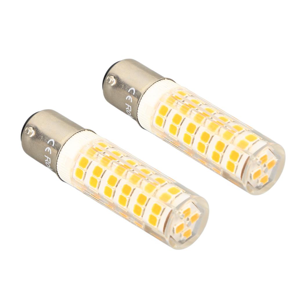 2 stücke BA15D Led-lampen Dimmbar 6W Doppel Kontaktieren DC Bajonett Basis 540LM 76 LED Warmes Licht 60W Halogen