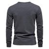 100% Cotton Long Sleeve Men's T-shirt Solid Color Letter Print Casual T Shirts for Men New Spring Tops Tee Men Clothing