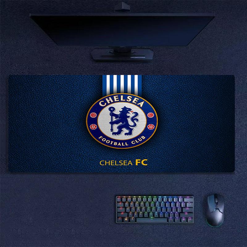 Chelsea Mouse Pad, Large Gaming Desk Mat, Non-slip XXL Mousepad for Laptop & Tablet, Mini PC Playmat with Stitched Edges