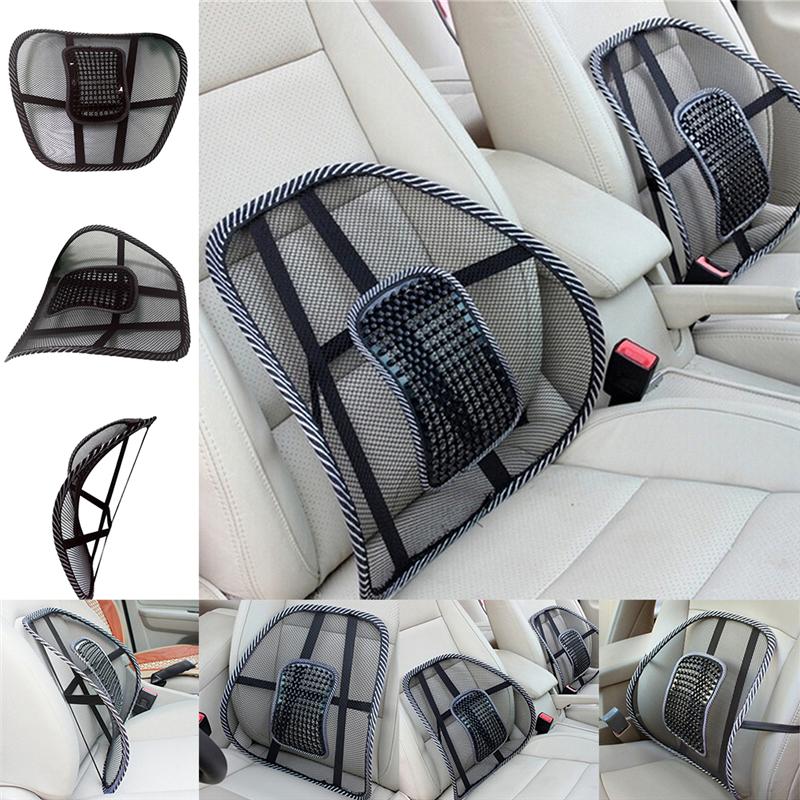 Massage Vent Mesh Lumbar Lower Back Brace Support Car Seat Chair Cushion Pad