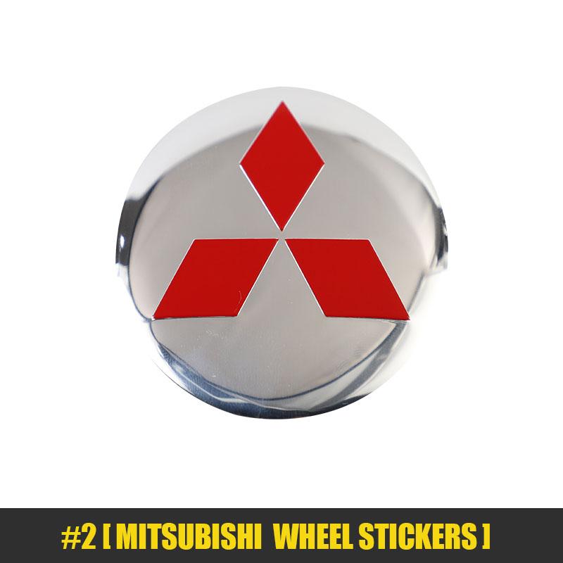 Cwnqah1 Cwmvjg1 Mitsubishi Car Wheel Hub Sticker Modified Wheel Hub Center Cover Sticker For Mitsubishi EK Pajero Xpander Eclipse Cross ASX L200