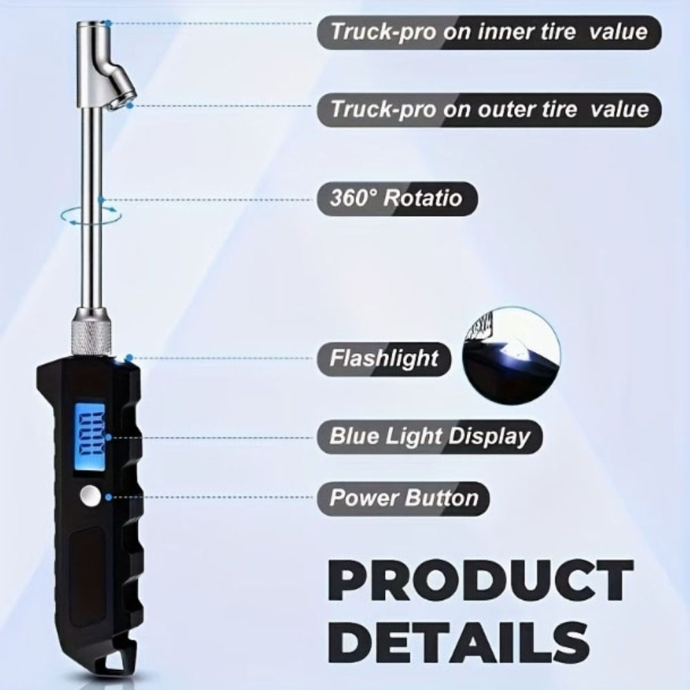 Digital Display Digital Tire Pressure Gauge Tire Pressure Meter Automotive Maintenance