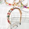 New Party Jewelry Gifts Elegant Pearl Hair Band Gem Crystal Head Wrap Rhinestone Headband