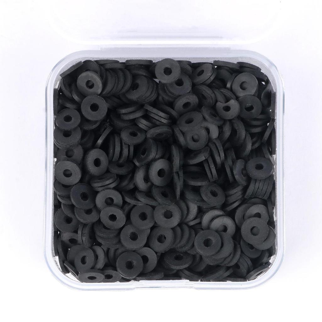 500pcs 6mm Clay Beads Slice Polymer Clay Spacer Beads Chip Disk Round Heishi Beads For Jewelry Making DIY Handmade Accessories