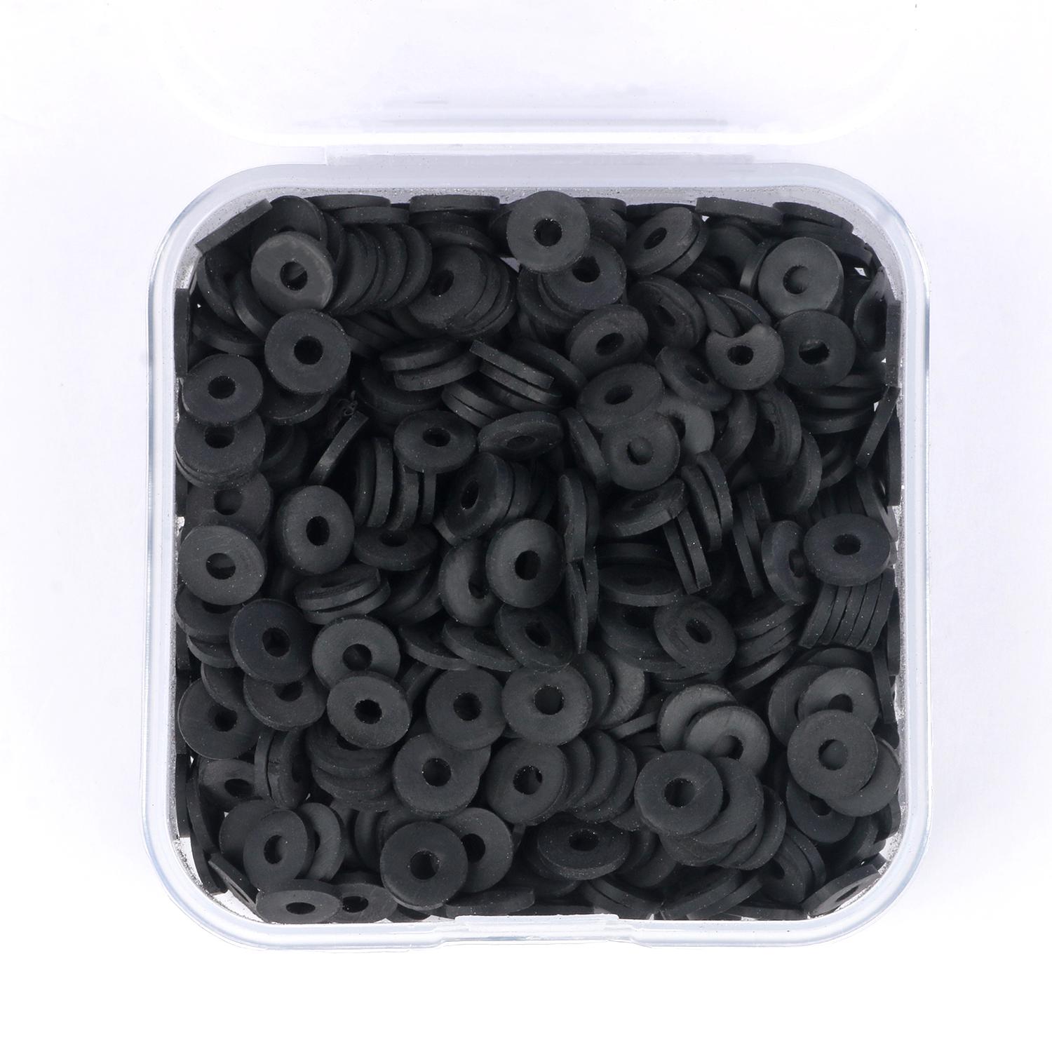 

500 шт. 6 мм глиняные бусины, ломтики полимерной глины, разделительные бусины, круглые бусины Heishi для изготовления ювелирных изделий, аксессуары ручной работы своими руками 500pcs 6mm