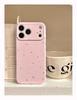 INS Korean Lovely Flowers Cute Star Soft Pink Phone Case for IPhone 13 14 16 15 17 Pro Max Shockproof Protective Back Cover Case