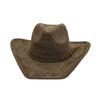 Suede 9.5cm Large Brim Classic Western Cowboy Fedora Hat Men's and Women's Cowboy Hats Fashion New Cowboy Hats