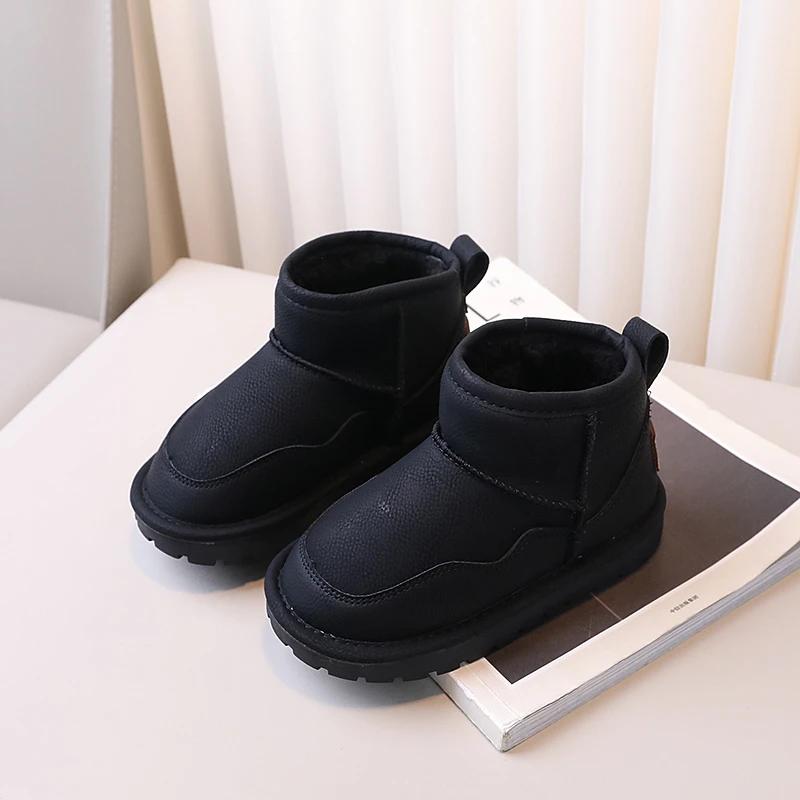 2024 Children Snow Boots for Girls Winter New Fashion Korean Style Soft  Anti-slippery Versatile Casual Warm Plush Trendy Shoe
