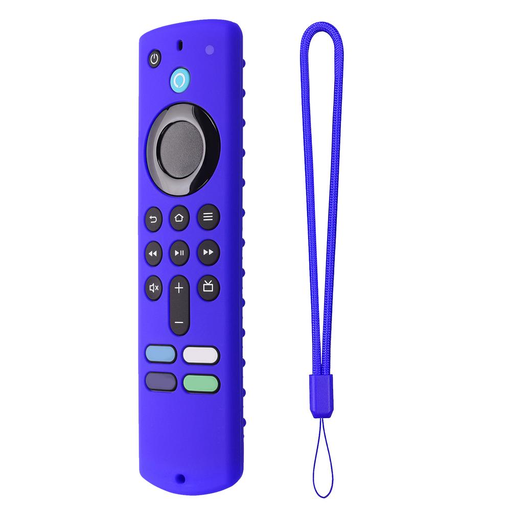 Silicone Remote Protective Case With Lanyard Shockproof Luminous Controller Sleeve For All-new Amazon Fire TV Stick 4K