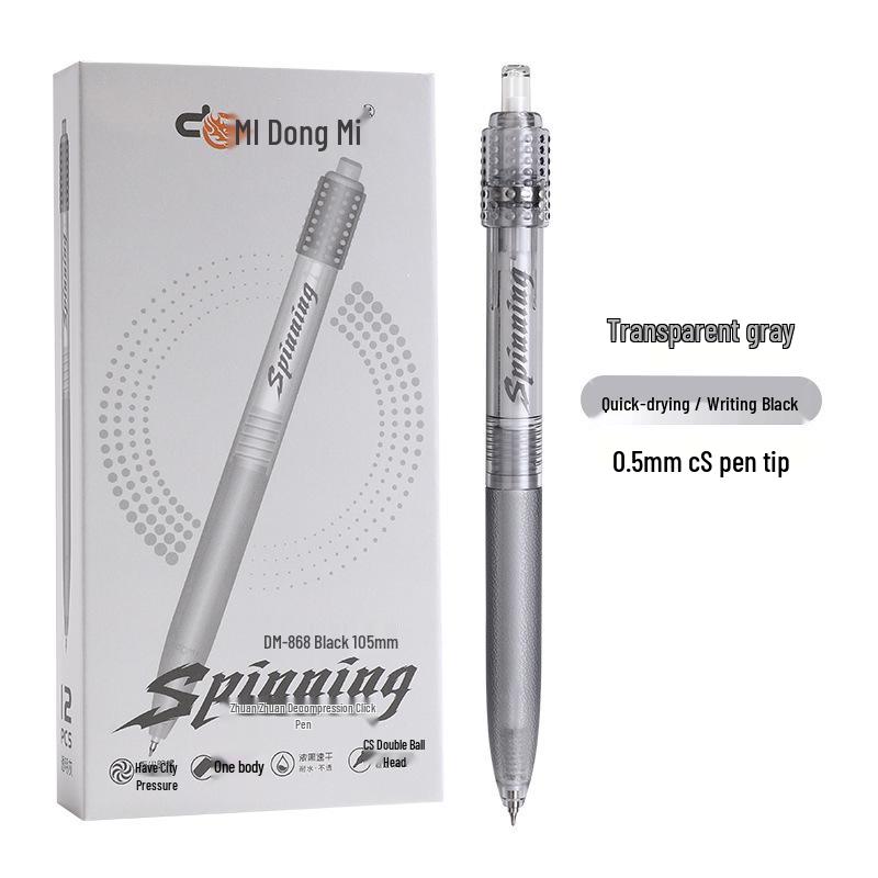 Spin-Spin Decompression Pen 2nd Gen: Creative Quick-Drying Fingertip Spinner Ballpoint for Study