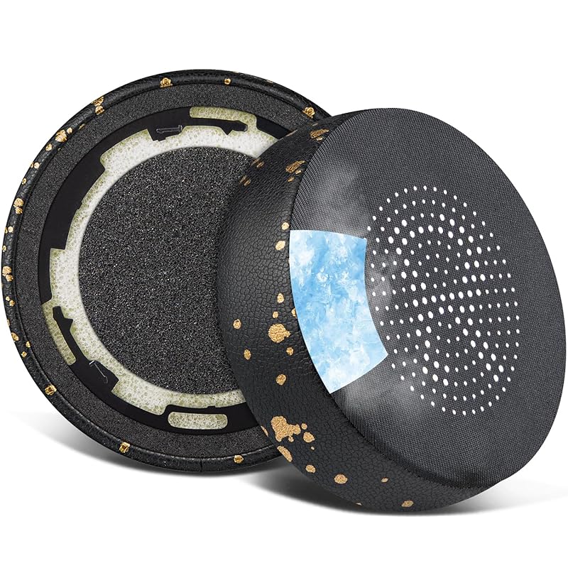 

SOULWIT cooling gel pad ear pads for Jabra Evolve 75(75UC 75MS 75SE) Stereo for headset exchange ear cushion high density foam ear cup cold sensation