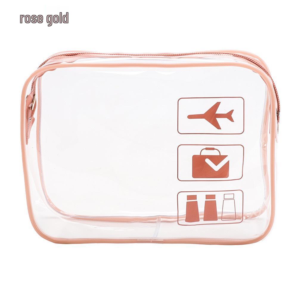 Transparente PVC Kosmetiktasche für die Reise, Großes Fassungsvermögen für Hautpflege und Toilettenartikel