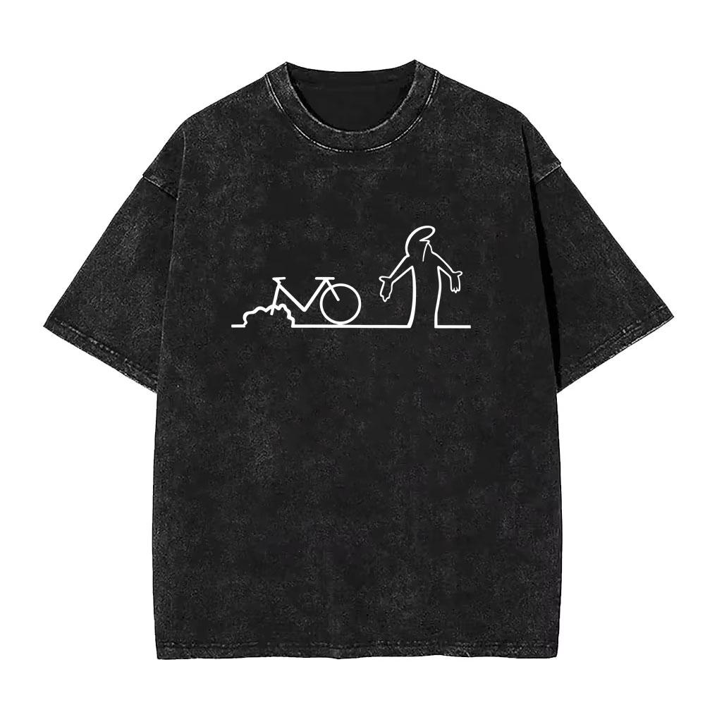 Washed Vintage Osvaldo Cavandoli La Linea Funny Graphic Tshirts Men Women Clothing Anime Oversized Short Sleeve Tops T Shirts