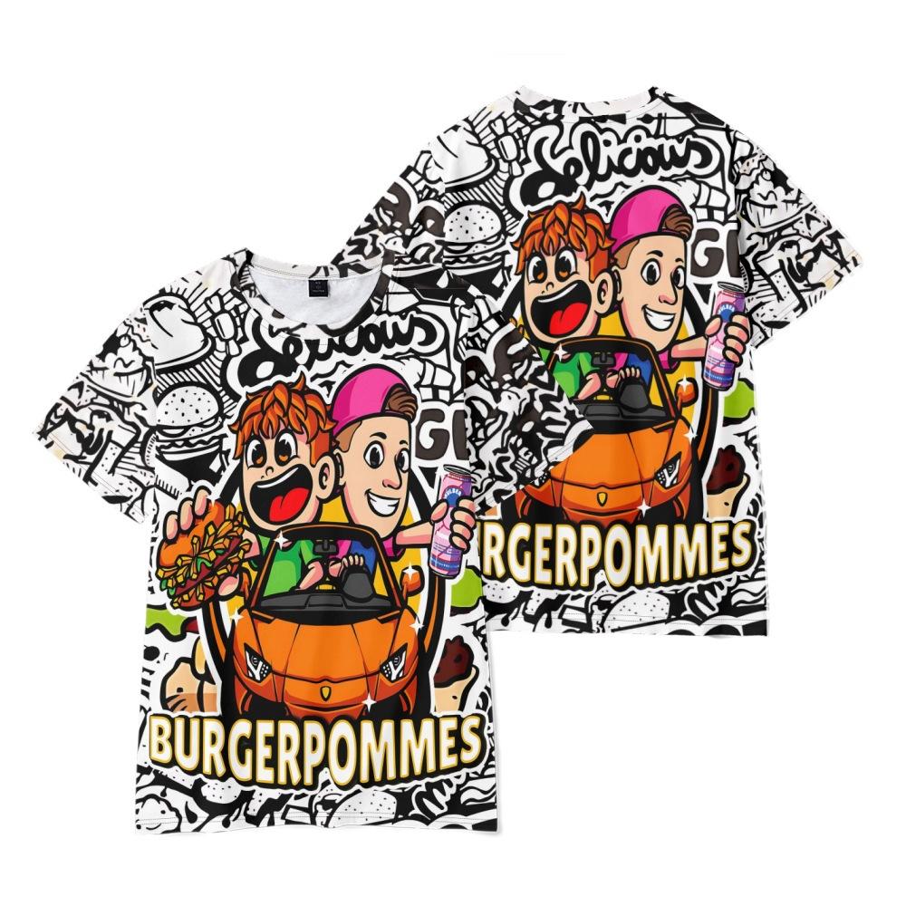 

10 Colors Funny Burgerpommes ICrimax T Shirt Women Men s Tshirt O Neck Casual Unisex Streetwear Fashion Tee XL сірий