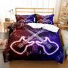 Piano Duvet Cover Microfiber Music Themed 3Pcs Bedding Set King Size Geometric Stripe Quilt Cover