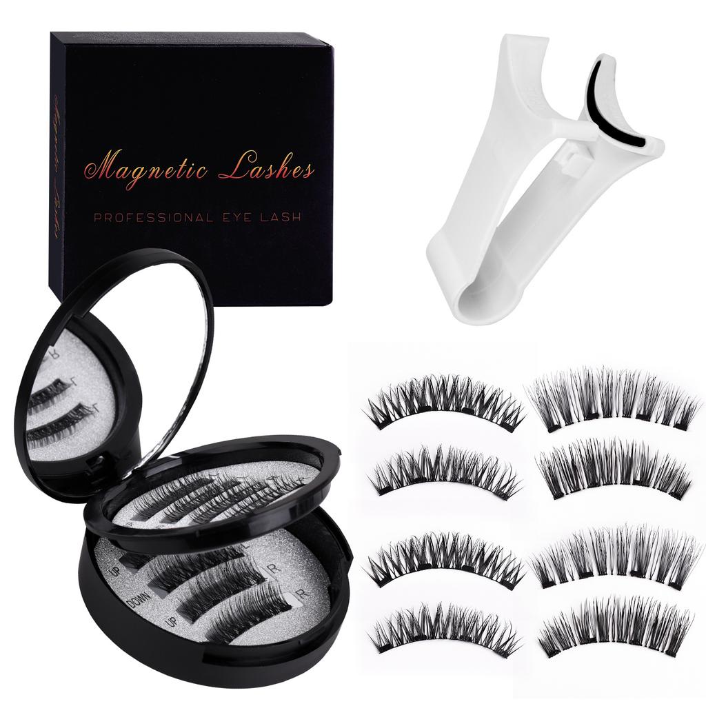 2 Pairs Magnetic Eyelashes - Premium Box Set with Carrying Case