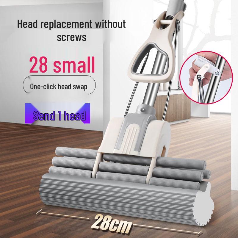 2025 Hands-Free Large Stainless Steel PVA Absorbing Floor Mop