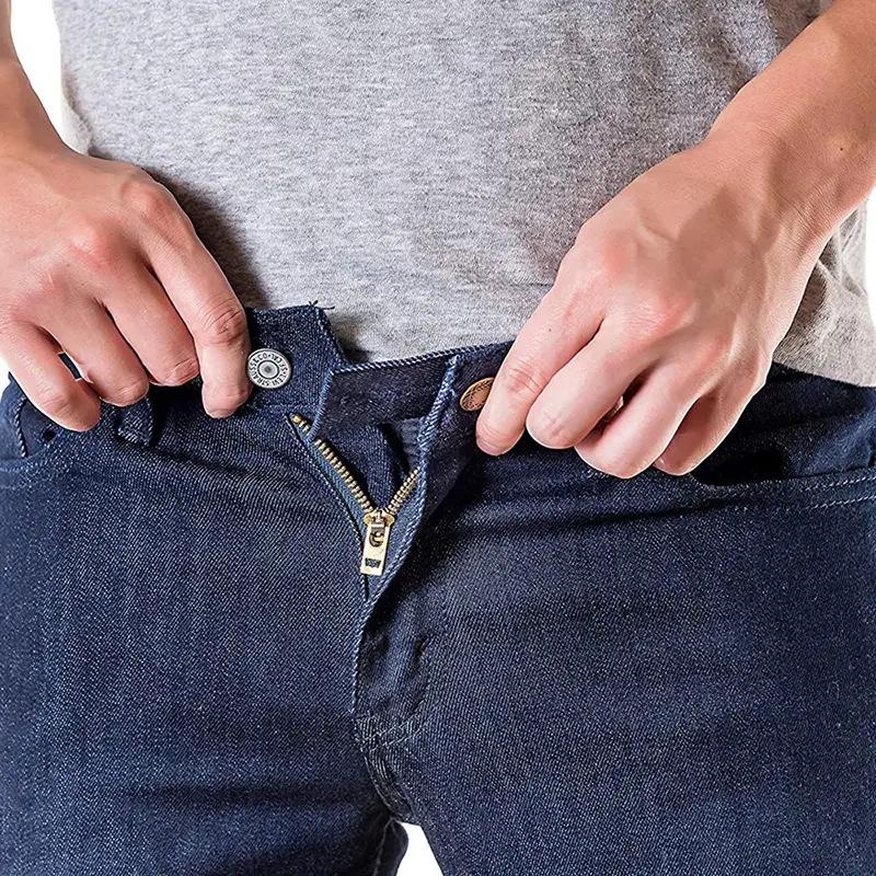 4Pcs/Set Denim Jeans Waist Extenders Waistband Expanders For Men Women Pregnancy Trousers Pants Jeans Skirt Button Extenders